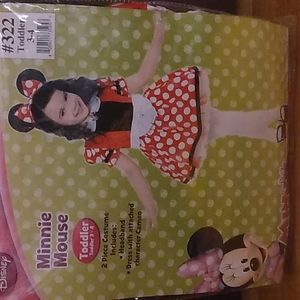 Disney Toddler 3-4 Minnie Mouse Costume